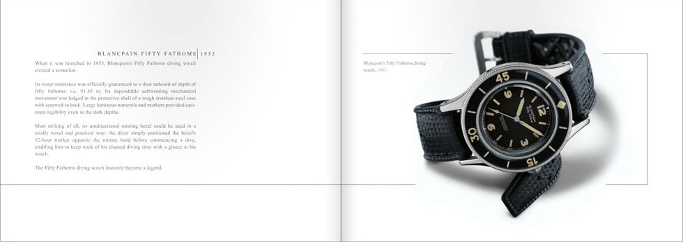 Art Direction of BLANCPAIN Watches Catalogue